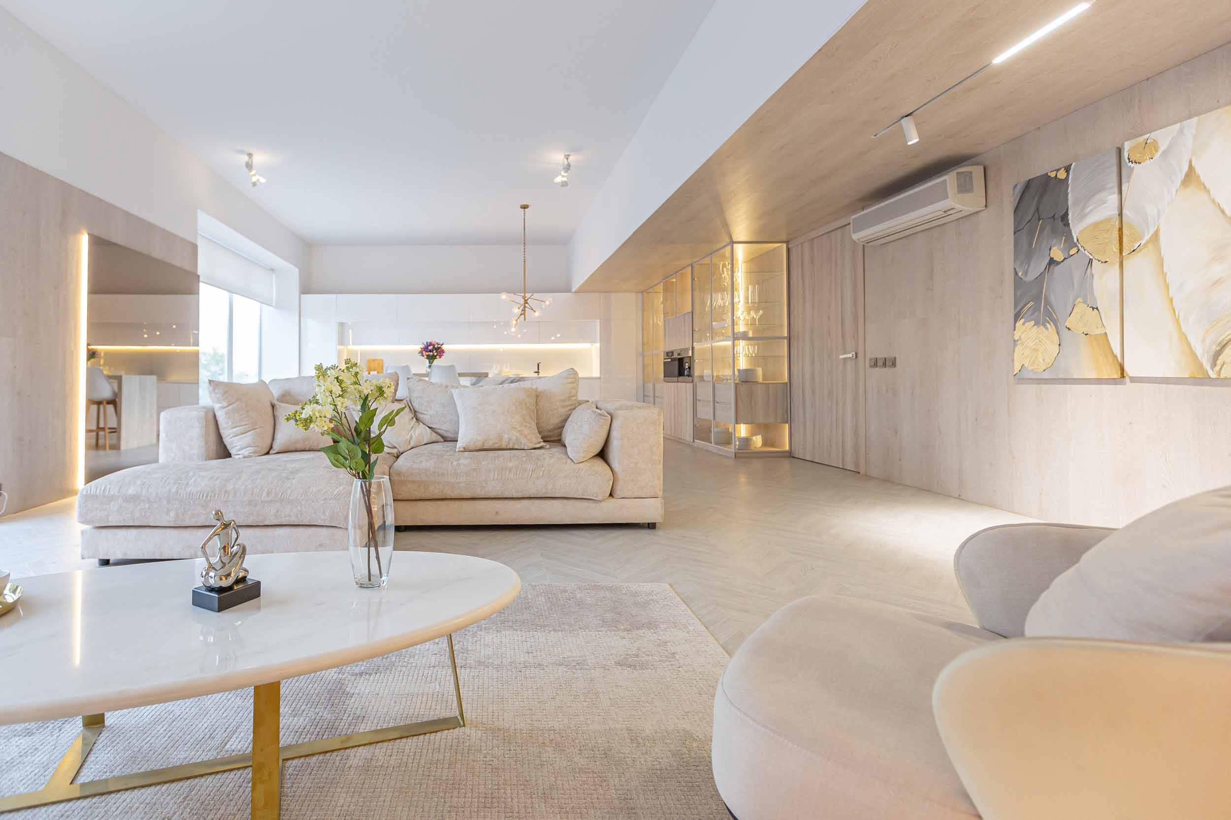 A newly converted  commercial building to a fully furnished  residential flat.